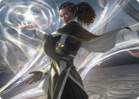 Carte d'art Clever Lumimancer [Strixhaven : Série d'art de l'École des Mages] 