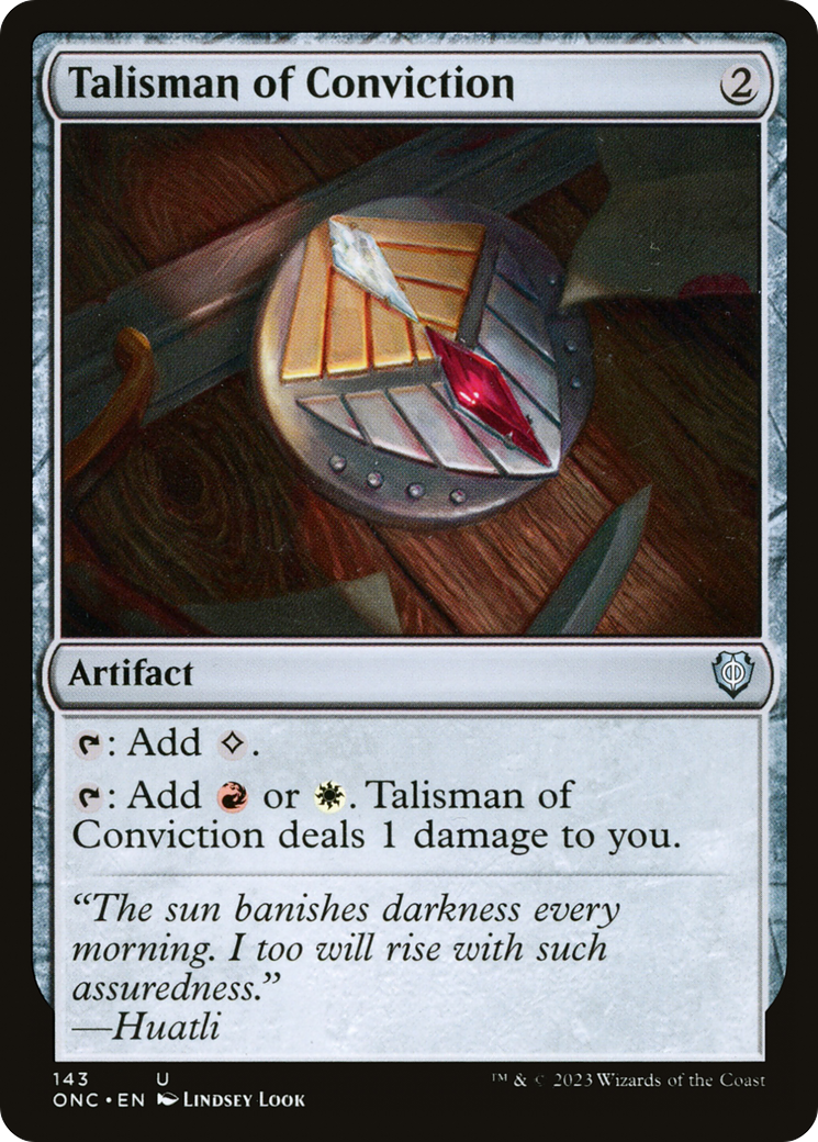 Talisman de conviction [Phyrexia : Tous seront un seul commandant] 