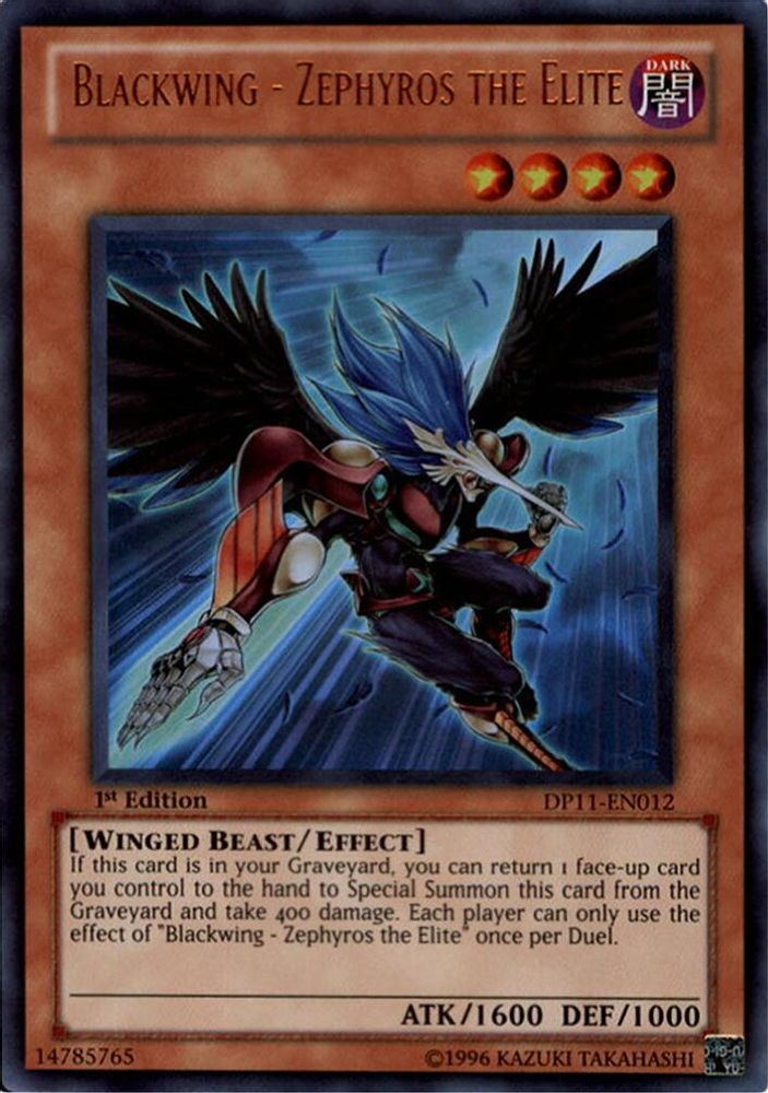 Blackwing - Zephyros l'Élite [DP11-EN012] Ultra Rare 