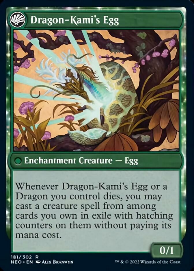 The Dragon-Kami Reborn (NEO-181) - Kamigawa: Neon Dynasty: (fandfc, enchantment)