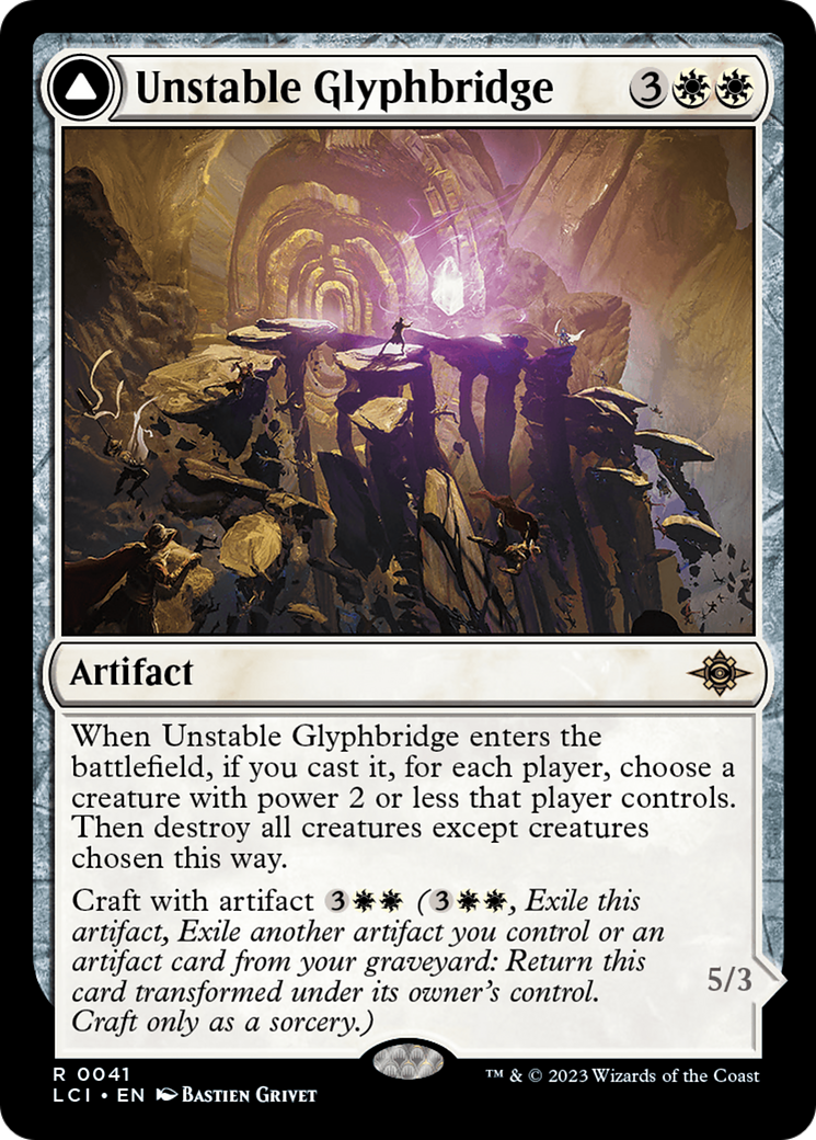 Glyphbridge instable // Sandswirl Wanderglyph [Les cavernes perdues d'Ixalan] 