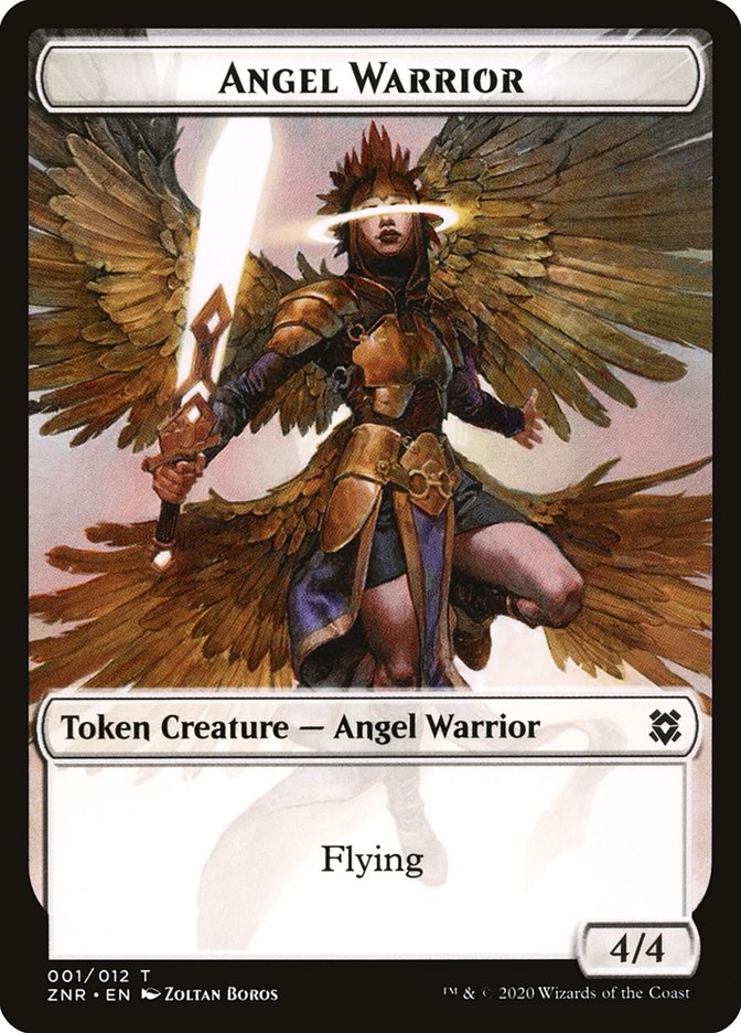 Jeton Ange Guerrier [Jetons Zendikar Rising] 