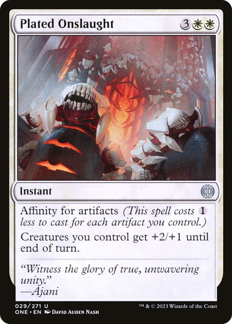 Assaut plaqué [Phyrexia : Tous seront un] 