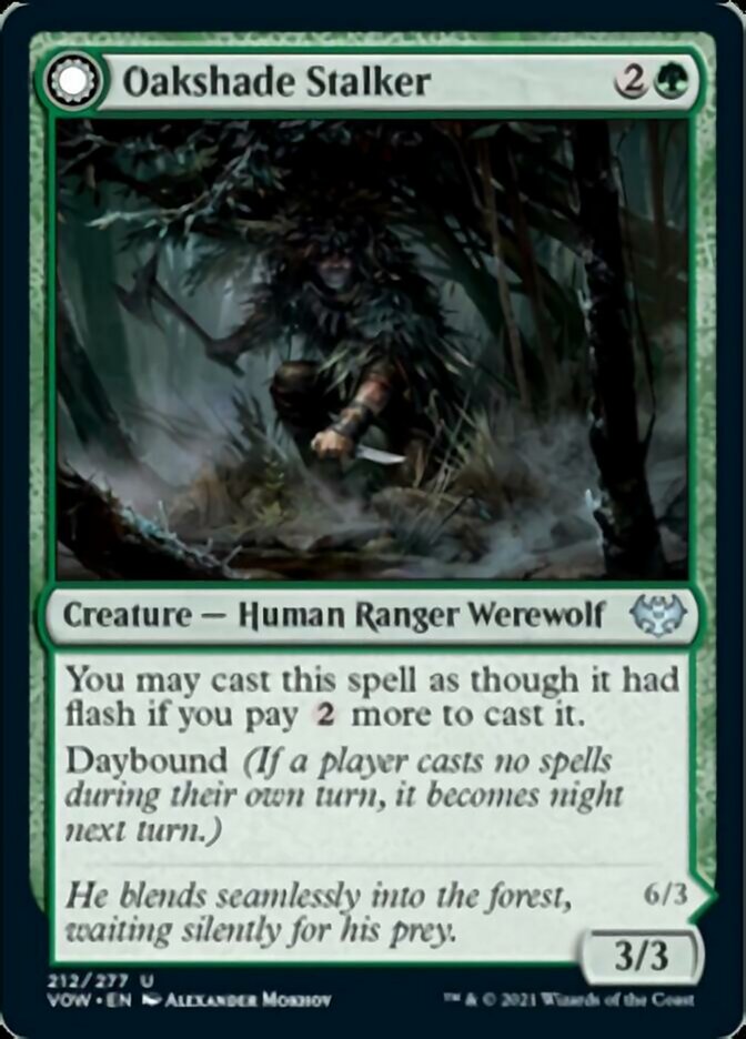 Oakshade Stalker (VOW-212) - Innistrad: Crimson Vow: (Double Faced Transform)