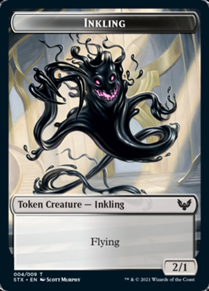 Inkling // Jeton trésor double face [Strixhaven : jetons de l'école des mages] 