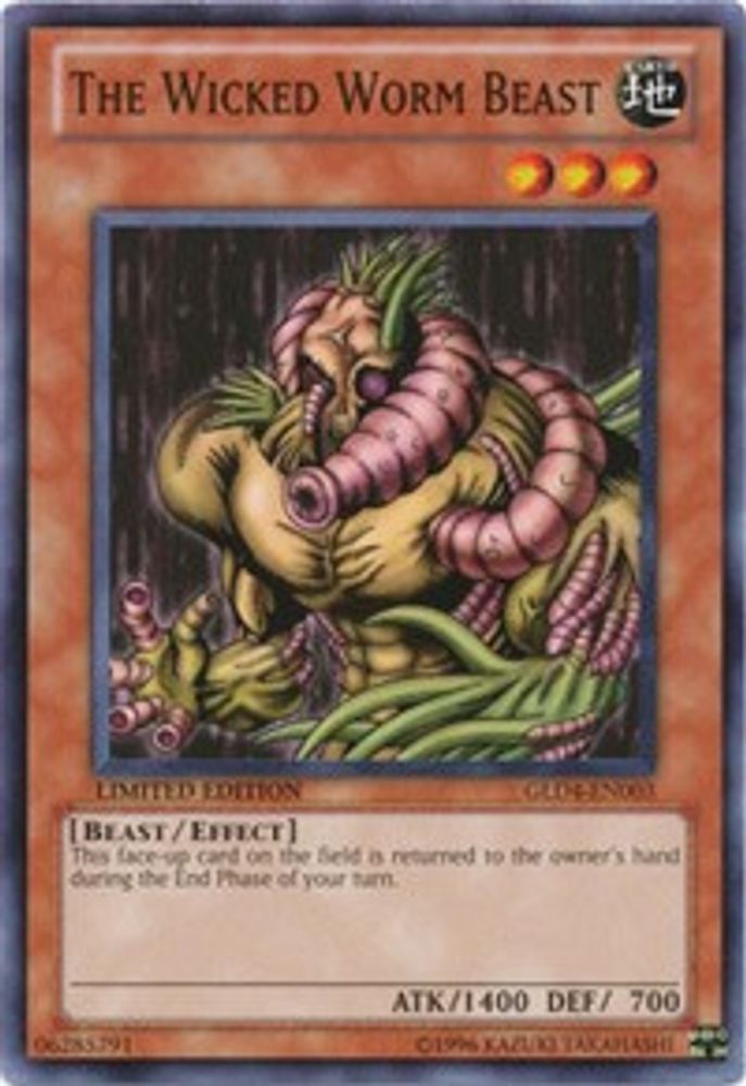 The Wicked Worm Beast (GLD4-EN003) - Common