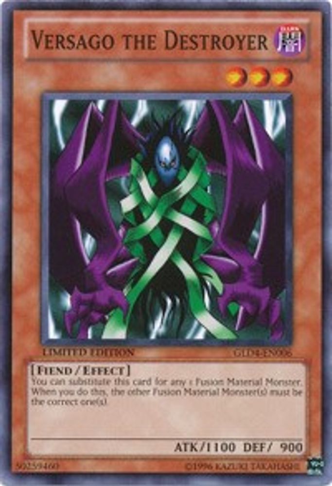 Versago the Destroyer (GLD4-EN006) - Common