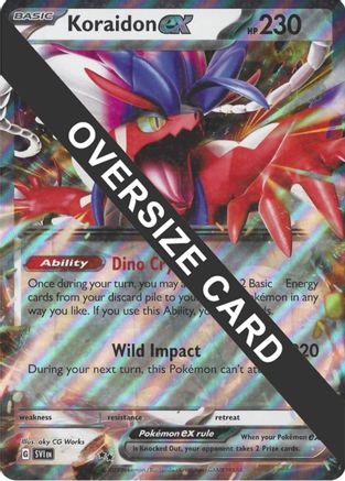 Koraidon ex (125/198) (Carte Jumbo) [Écarlate et Violet : Ensemble de base] 