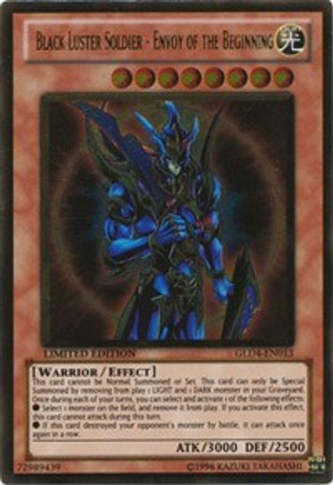 Black Luster Soldier - Envoy of the Beginning (GLD4-EN013) - Gold Rare