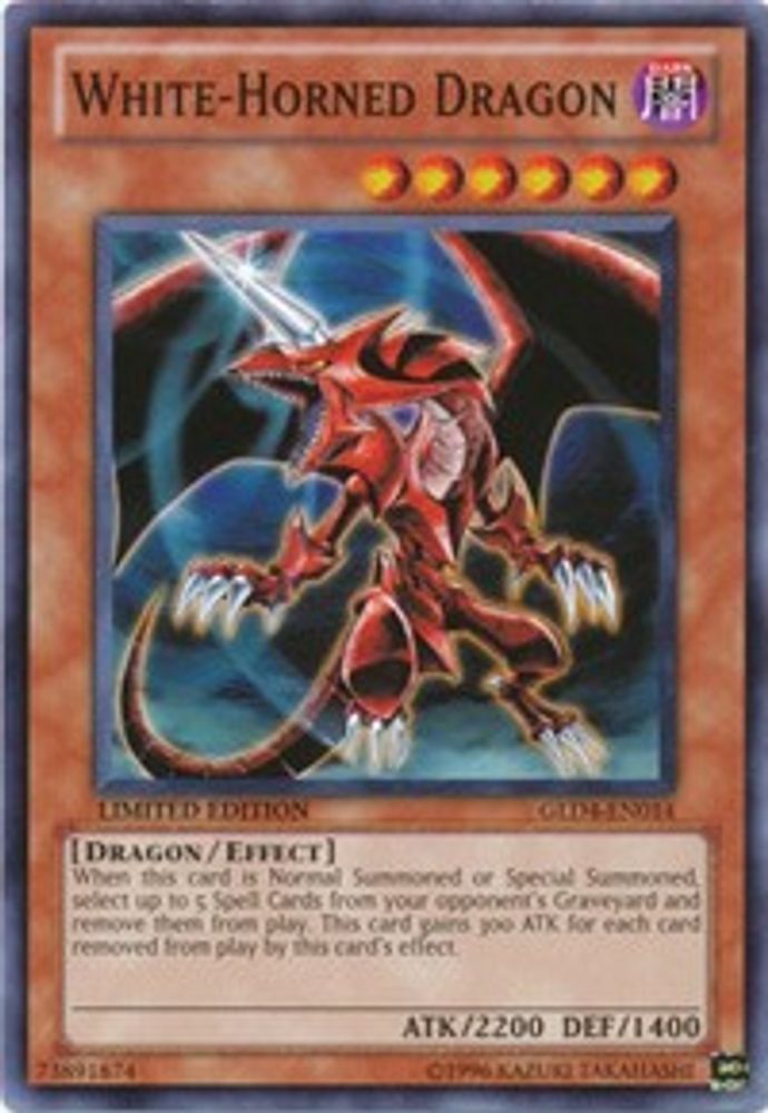 White-Horned Dragon (GLD4-EN014) - Common