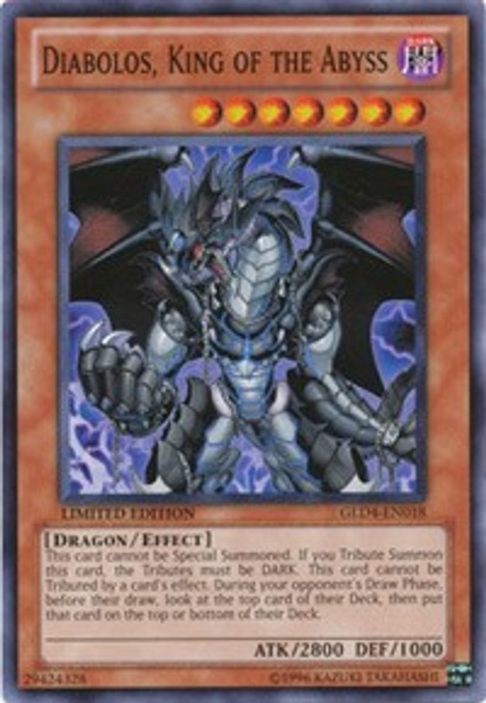 Diabolos, King of the Abyss (GLD4-EN018) - Common
