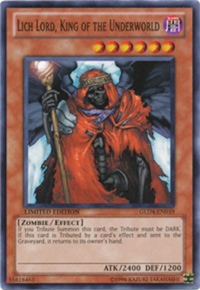 Lich Lord, King of the Underworld (GLD4-EN019) - Common