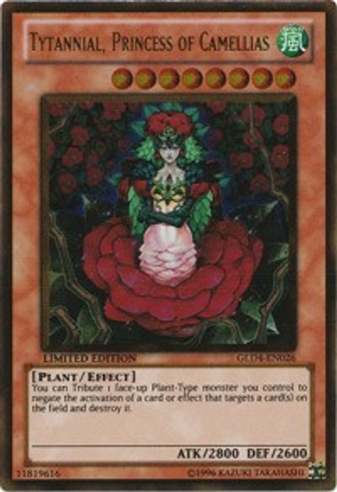 Tytannial, Princess of Camellias (GLD4-EN026) - Gold Rare