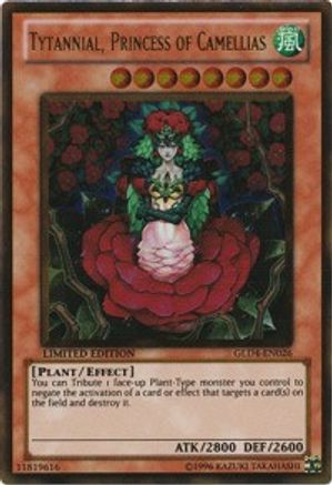 Tytannial, Princess of Camellias [GLD4-EN026] Gold Rare