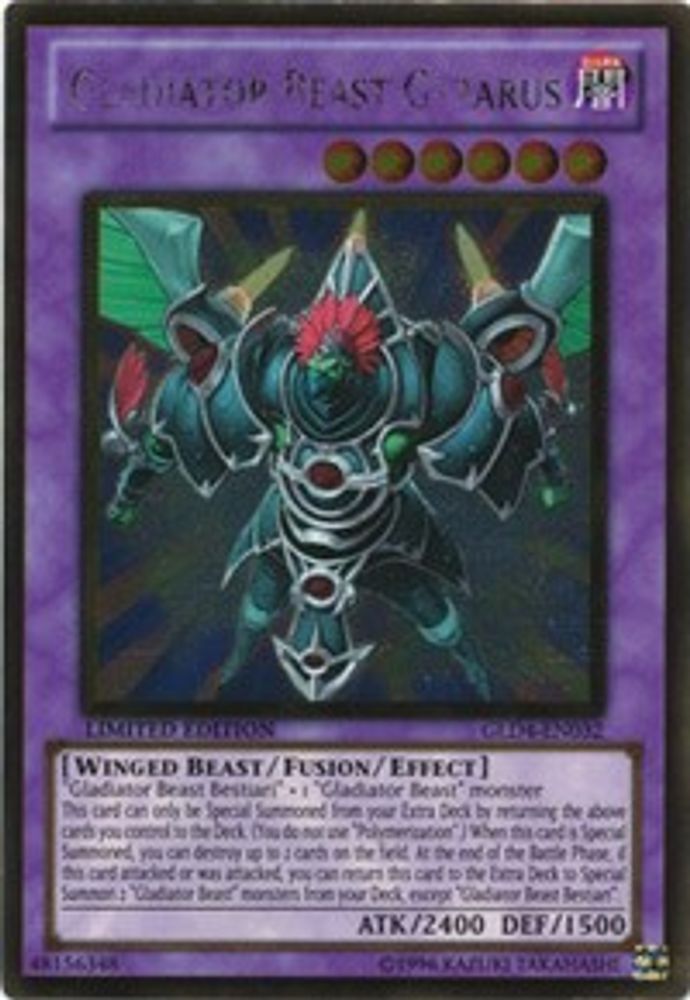 Bête Gladiateur Gyzarus [GLD4-EN032] Or Rare 