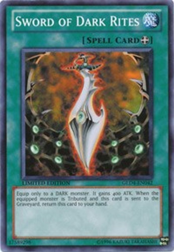 Sword of Dark Rites (GLD4-EN042) - Common