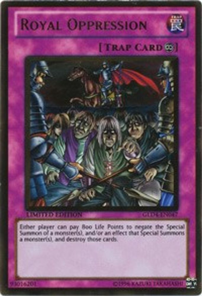 Oppression Royale [GLD4-EN047] Or Rare 