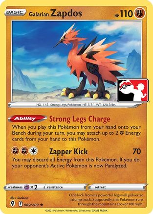 Galarian Zapdos  - Rare