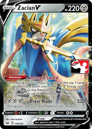 Zacian V (138/202) [Pack de prix série 1] 