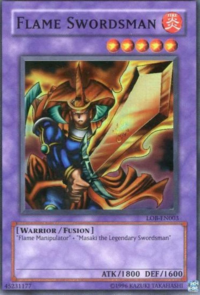 Épéiste de flammes [LOB-EN003] Super Rare 