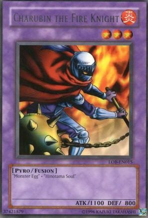 Charubin the Fire Knight (LOB-EN015) - Rare