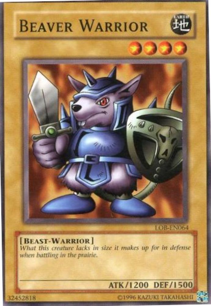 Beaver Warrior (LOB-EN064) - Common