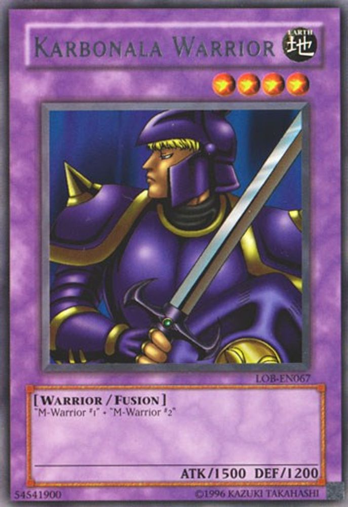 Karbonala Warrior (LOB-EN067) - Rare