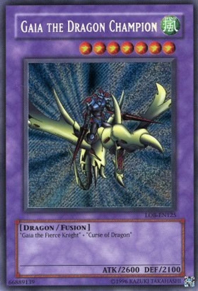 Gaia le Dragon Champion [LOB-EN125] Secret Rare 