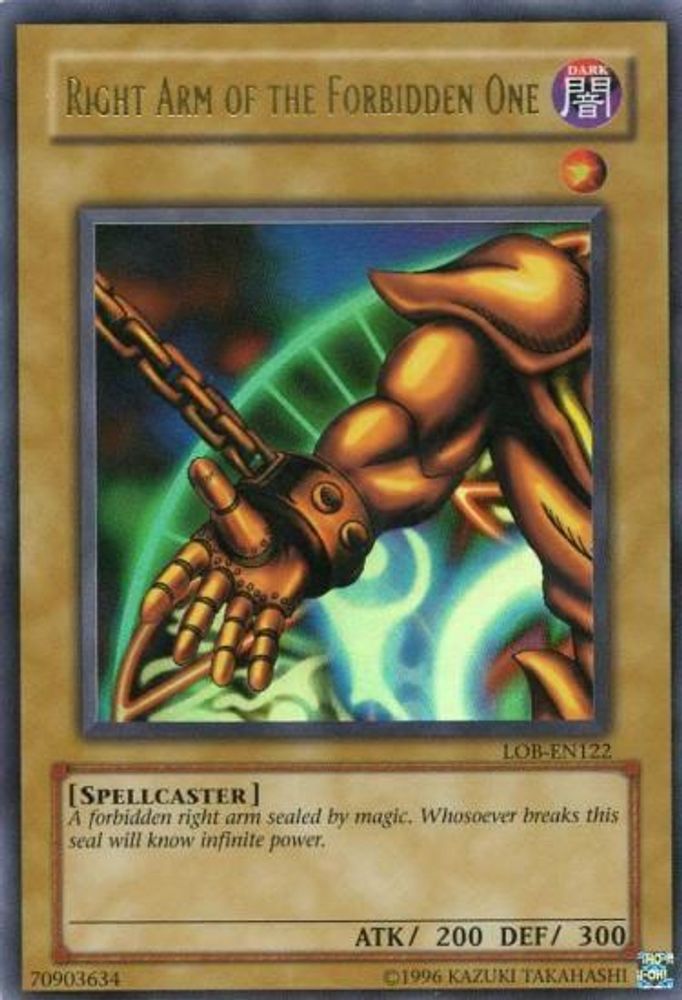 Right Arm of the Forbidden One (LOB-EN122) - Ultra Rare