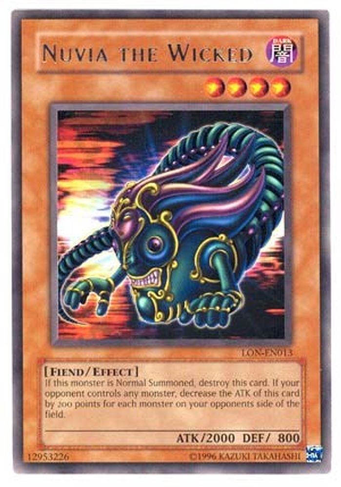Nuvia the Wicked (LON-EN013) - Rare