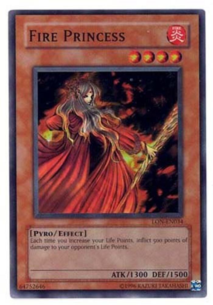 Fire Princess (LON-EN034) - Super Rare