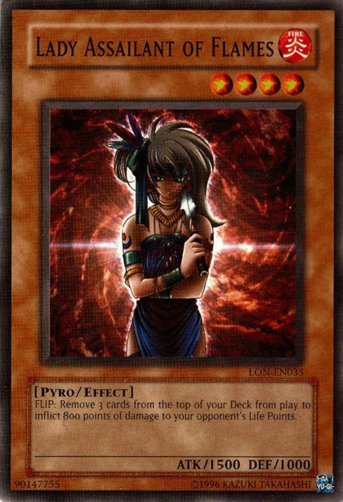 Lady Assailant of Flames (LON-EN035) - Common