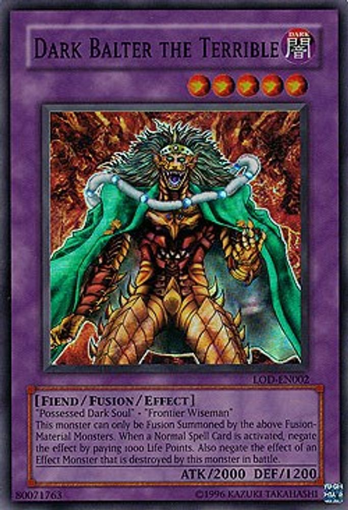 Dark Balter the Terrible (LOD-EN002) - Super Rare