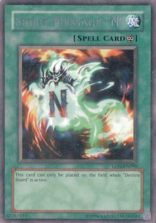 Spirit Message "N" (LON-EN090) - Rare