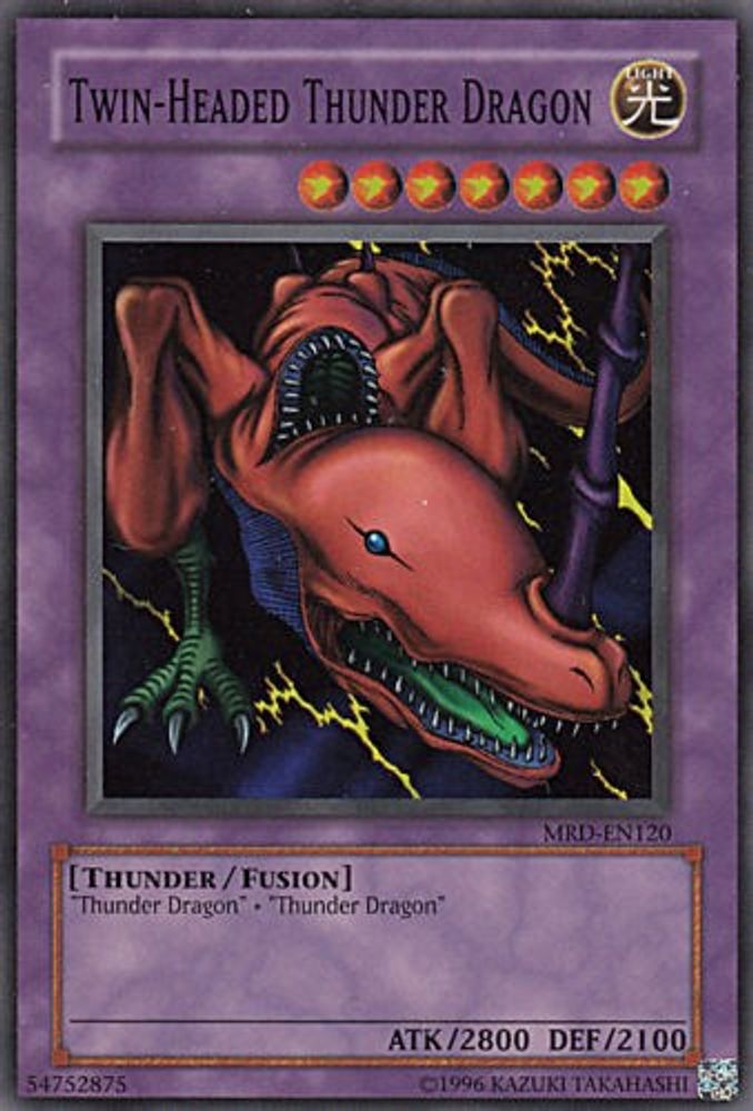 Twin-Headed Thunder Dragon (MRD-EN120) - Super Rare