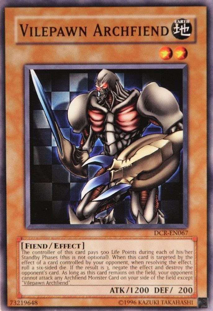 Vilepawn Archfiend (DCR-EN067) - Common