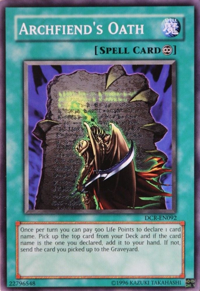 Archfiend's Oath (DCR-EN092) - Common