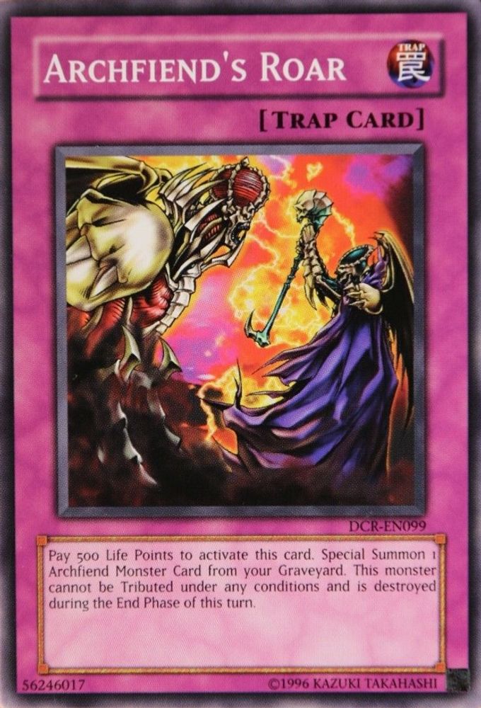 Archfiend's Roar (DCR-EN099) - Common