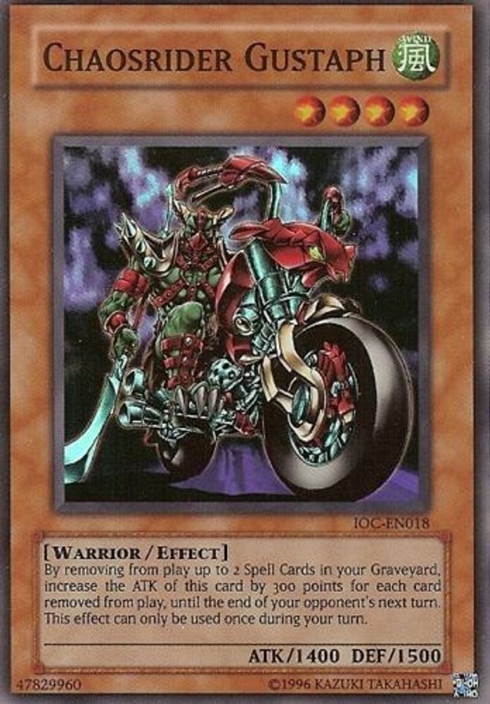Chaosrider Gustaph (IOC-EN018) - Super Rare