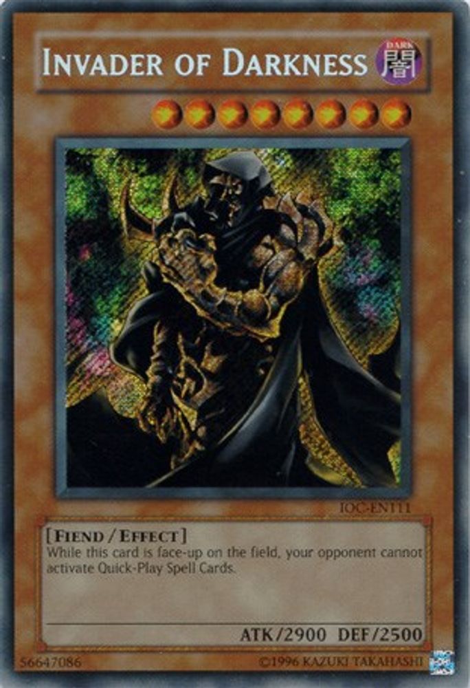 Invader of Darkness (IOC-EN111) - Secret Rare