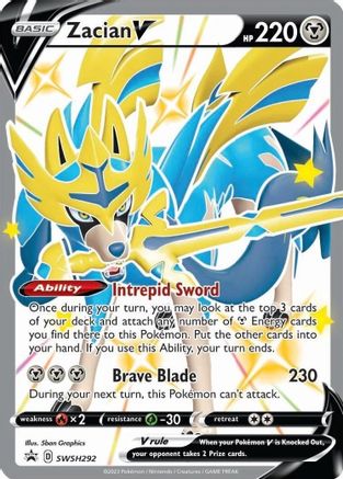 Zacian V (Shiny) (Shiny) - SWSH292 SWSH292  - Holofoil - Promo