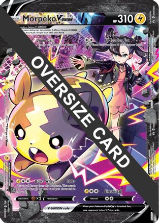 Morpeko V-UNION (SWSH287-290) (carte Jumbo) [Épée et Bouclier : Black Star Promos] 