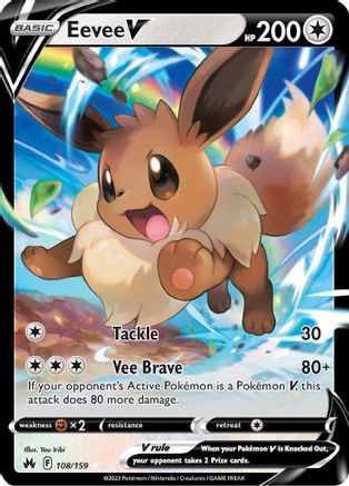Eevee V 108  - Holofoil - Ultra Rare