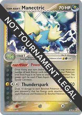 Team Aqua's Manectric (Chris Fulop) 004  - Holo Rare
