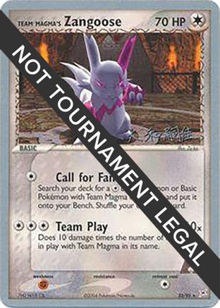 Team Magma's Zangoose - 2004 (Tsuguyoshi Yamato) 023  - Rare