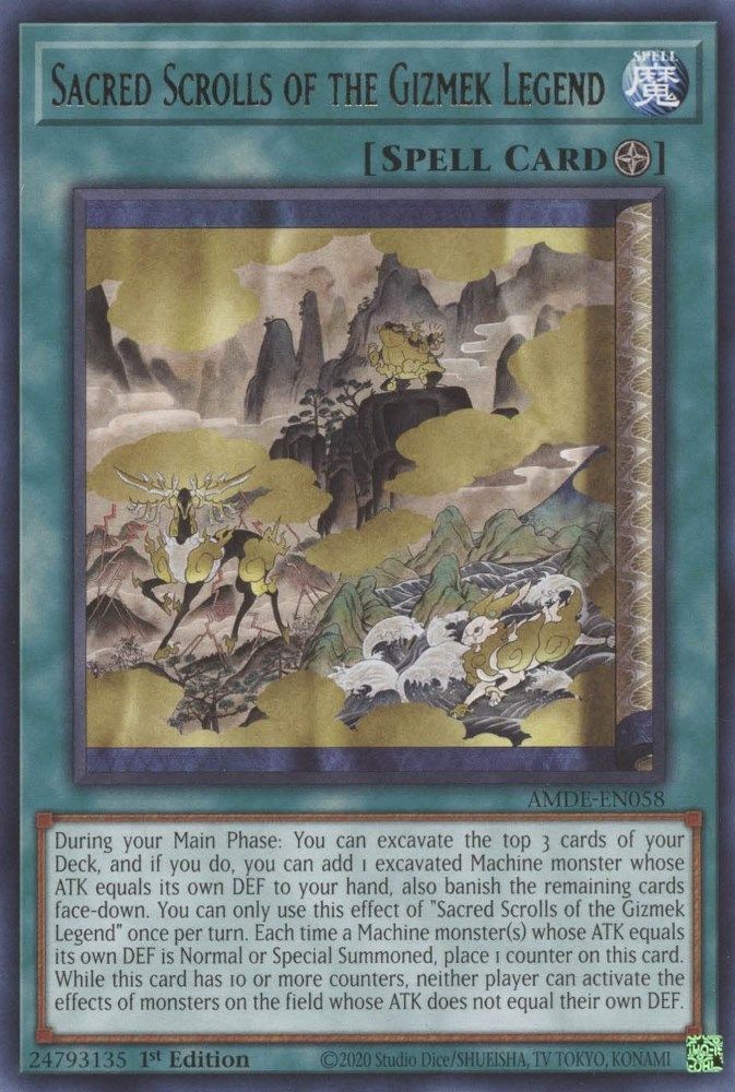 Sacred Scrolls of the Gizmek Legend (AMDE-EN058) - Rare