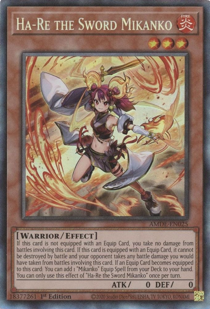 Ha-Re the Sword Mikanko (CR) (AMDE-EN025) - Collector's Rare