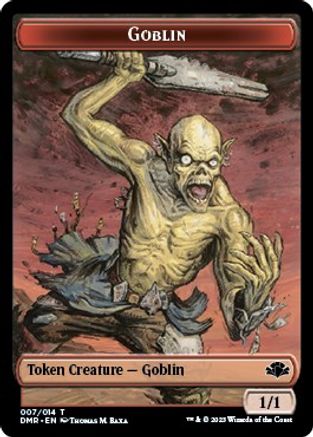 Goblin // Marit Lage Double-Sided Token (DMR-7 // 4) - Dominaria Remastered Foil