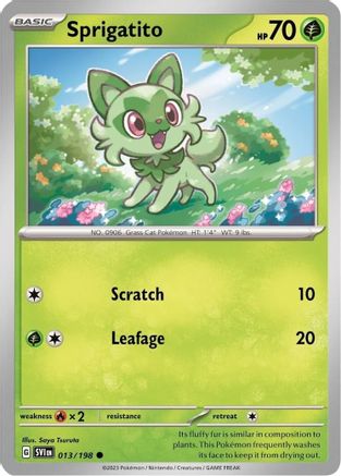 Sprigatito (Mirage Holo) 013/198  - Holofoil - Promo