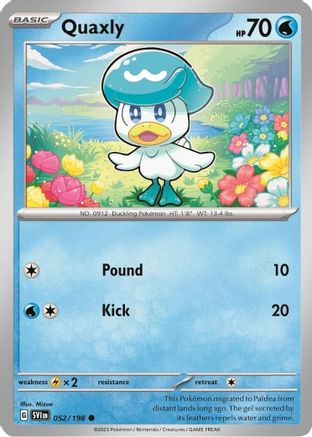 Quaxly (Mirage Holo) 052/198  - Holofoil - Promo